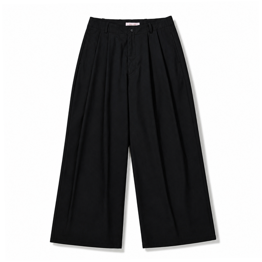 DAYCODE - DOUBLE TUCK FORM TROUSER - INK BLACK