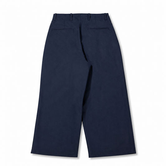 DAYCODE - DOUBLE TUCK FORM TROUSER - DUST NAVY
