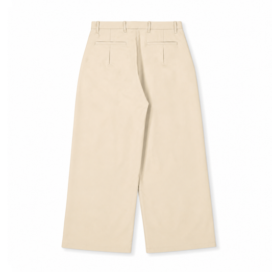 DAYCODE - UTILITY WIDE TROUSER - LT.BEIGE